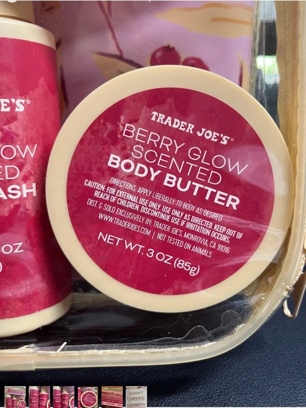 Berry Glow Scented Body Set - Pink